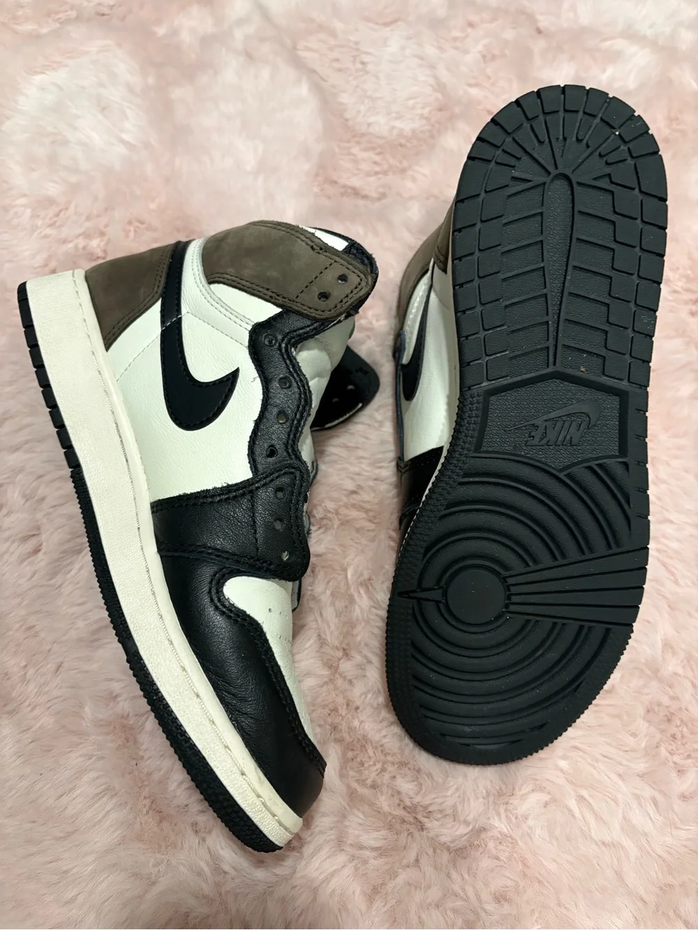 Nike Air Jordan 1 High Black White Brown - Men's Sneakers